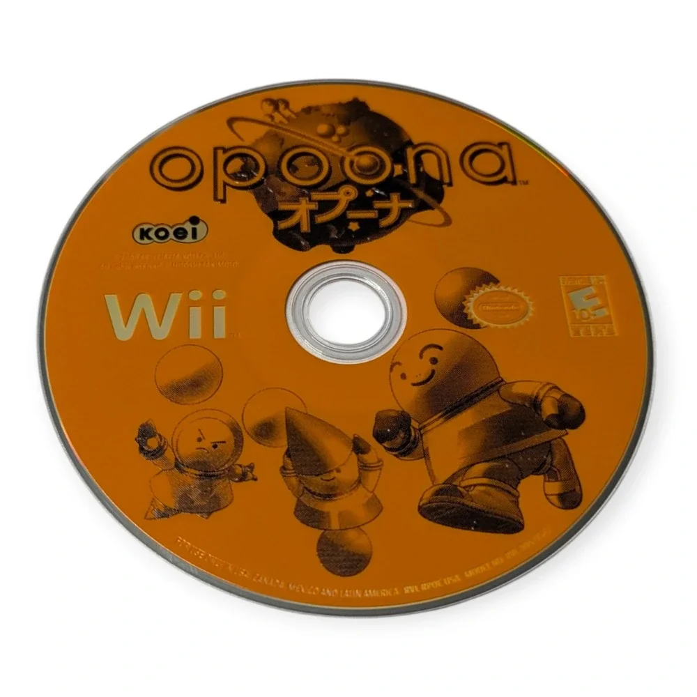 Opoona Nintendo Wii RPG Koei 2008 Complete CIB White Case